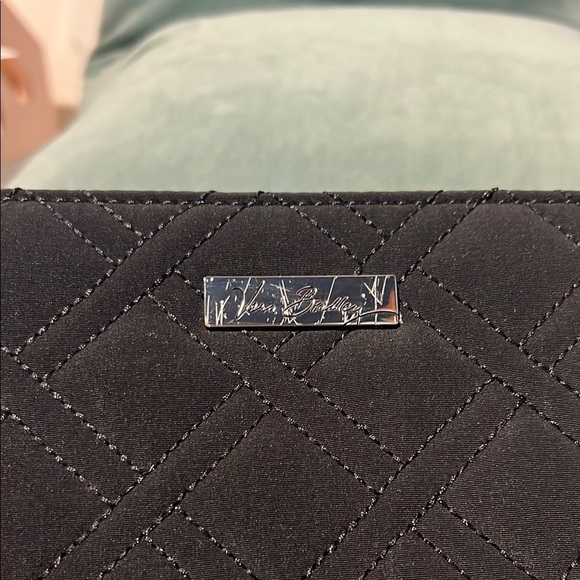 Vera Bradley Black Quilted Wristlet - Picture 4 of 4